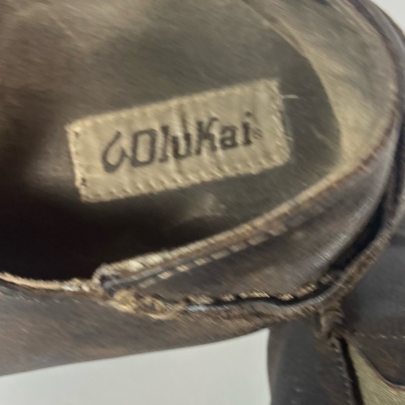 Olukai Mens Moloa Nubuck Leather Slip On Gel Insert Rubber Soles Shoes Size 13 - Picture 4 of 16